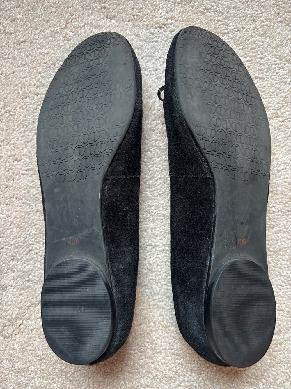 Talbots Black Suede Bow Ballet Flats - Picture 3 of 7